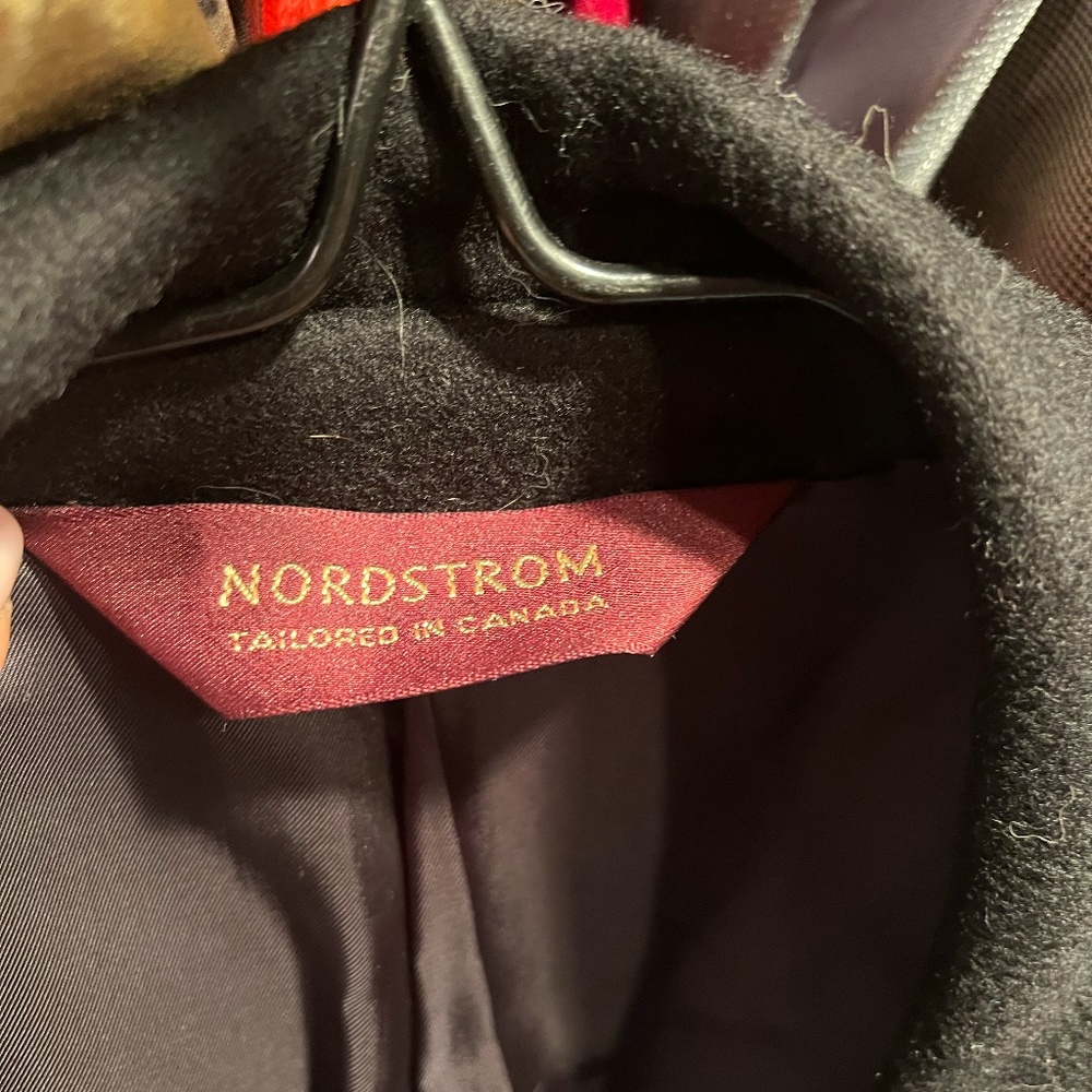 Loro Piana & Co.  Made in Italy 100% cashmere jet black NORDSTROM OVERCOAT - Picture 2 of 6